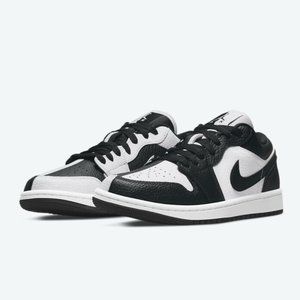 [BRAND NEW] AIR JORDAN 1 LOW SE HOMAGE SPLIT WHITE BLACK WOMENS SIZE 6 SNEAKERS